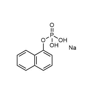 α-Naphthyl acid phosphate monosodium salt 化学構造