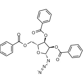 β-D-Ribofuranosyl azide, 2,3,5-tribenzoate Chemical Structure