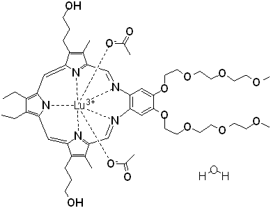 Motexafin lutetium hydrate Chemische Struktur