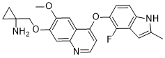 Anlotinib free base 化学構造