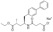 Sacubitril sodium Chemische Struktur