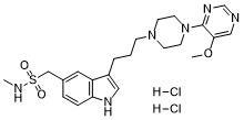 Avitriptan HCl 化学構造