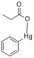 Phenylmercuric propionate Chemische Struktur