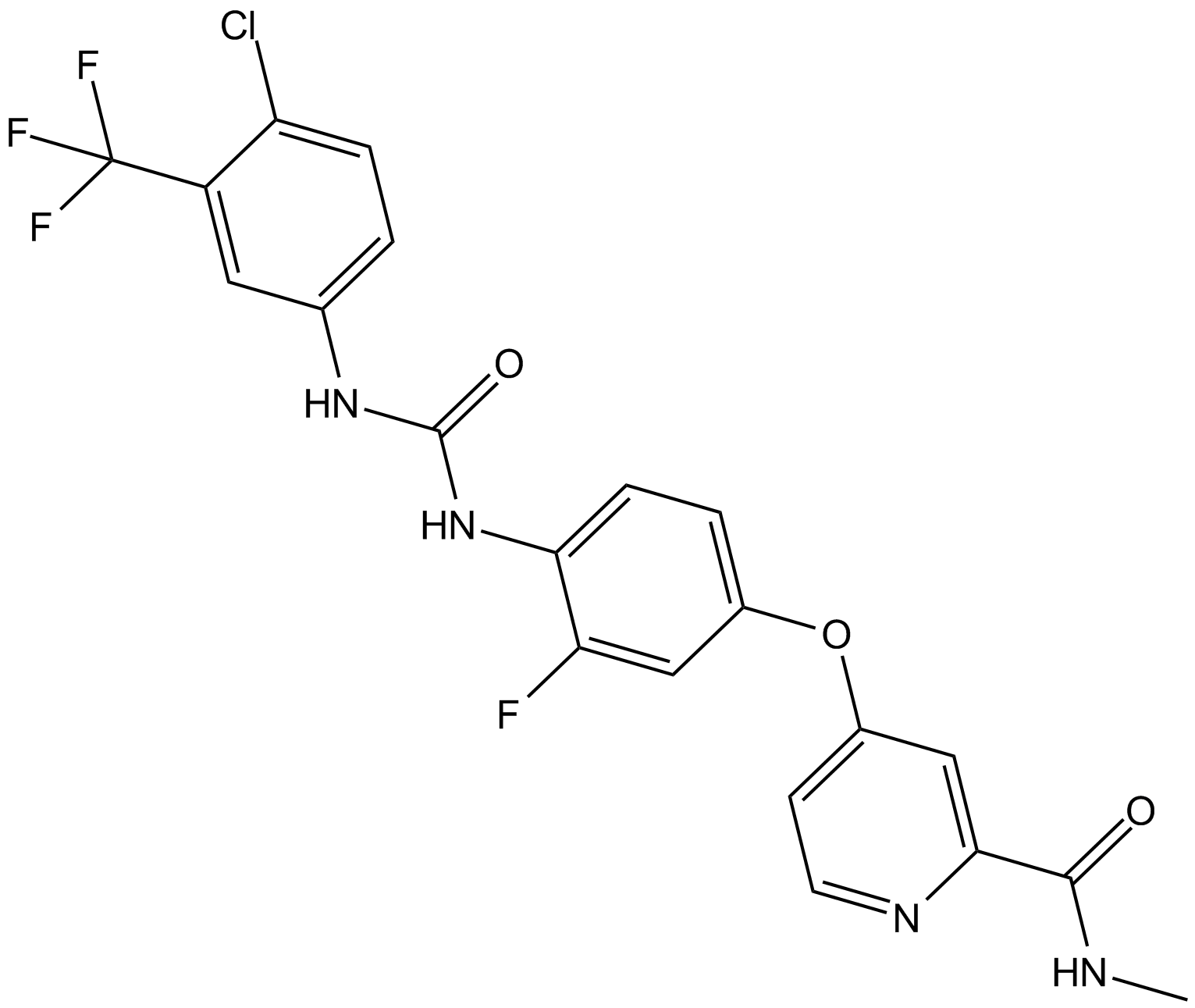 Regorafenib التركيب الكيميائي