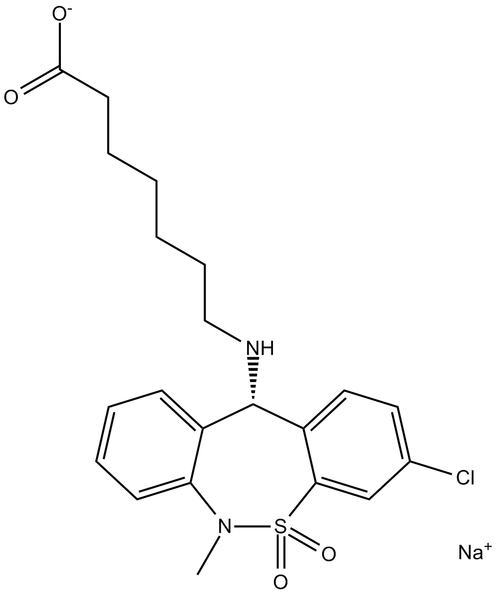 Tianeptine sodium 化学構造