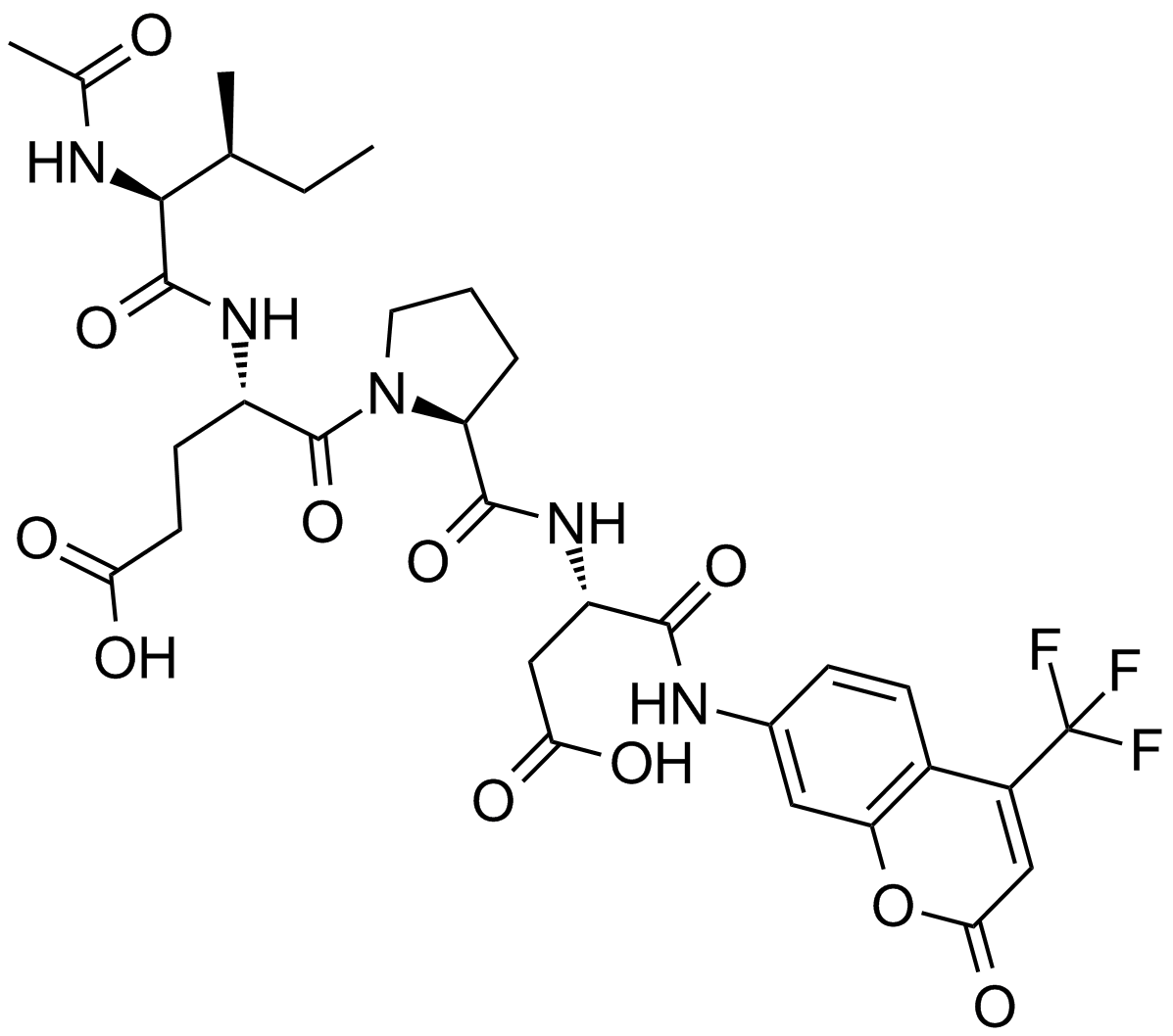 Ac-IEPD-AFC Chemische Struktur