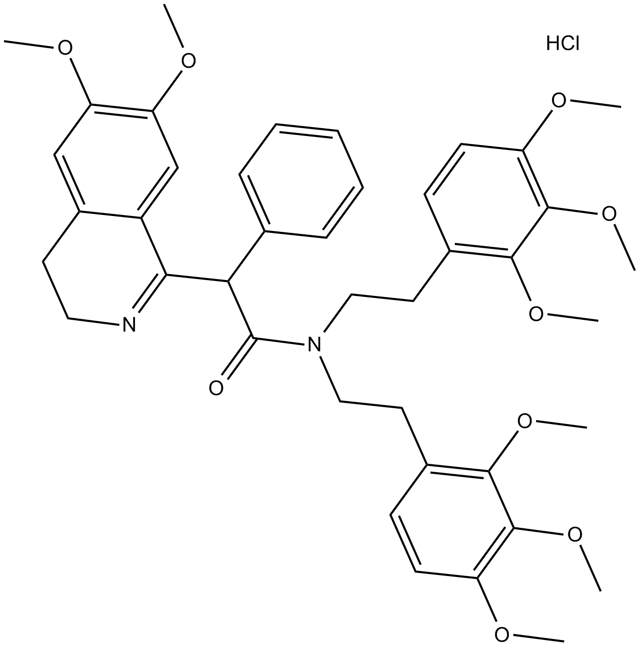 LOE 908 hydrochloride 化学構造