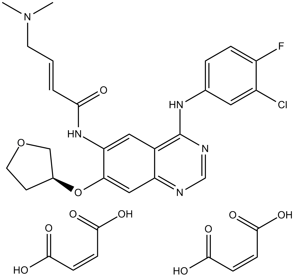 Afatinib dimaleate Chemical Structure