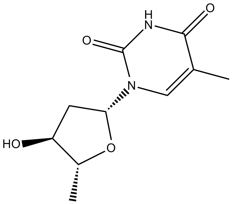 5'-deoxy Thymidine التركيب الكيميائي