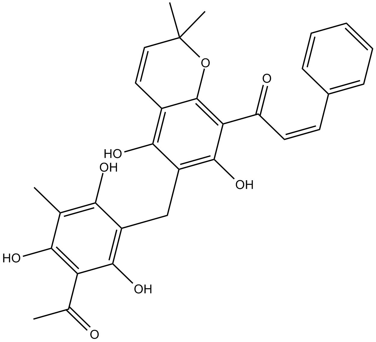 Rottlerin التركيب الكيميائي