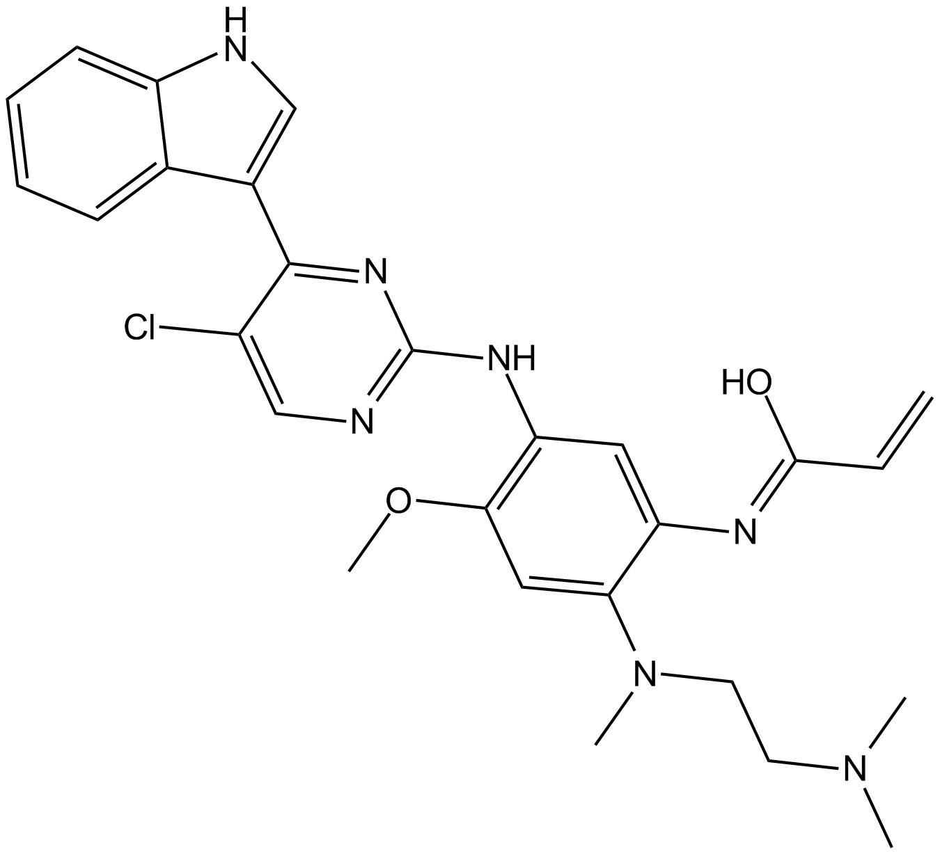 Mutant EGFR inhibitor Chemical Structure