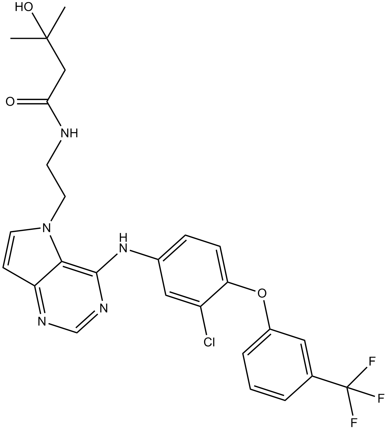 TAK-285 Chemische Struktur