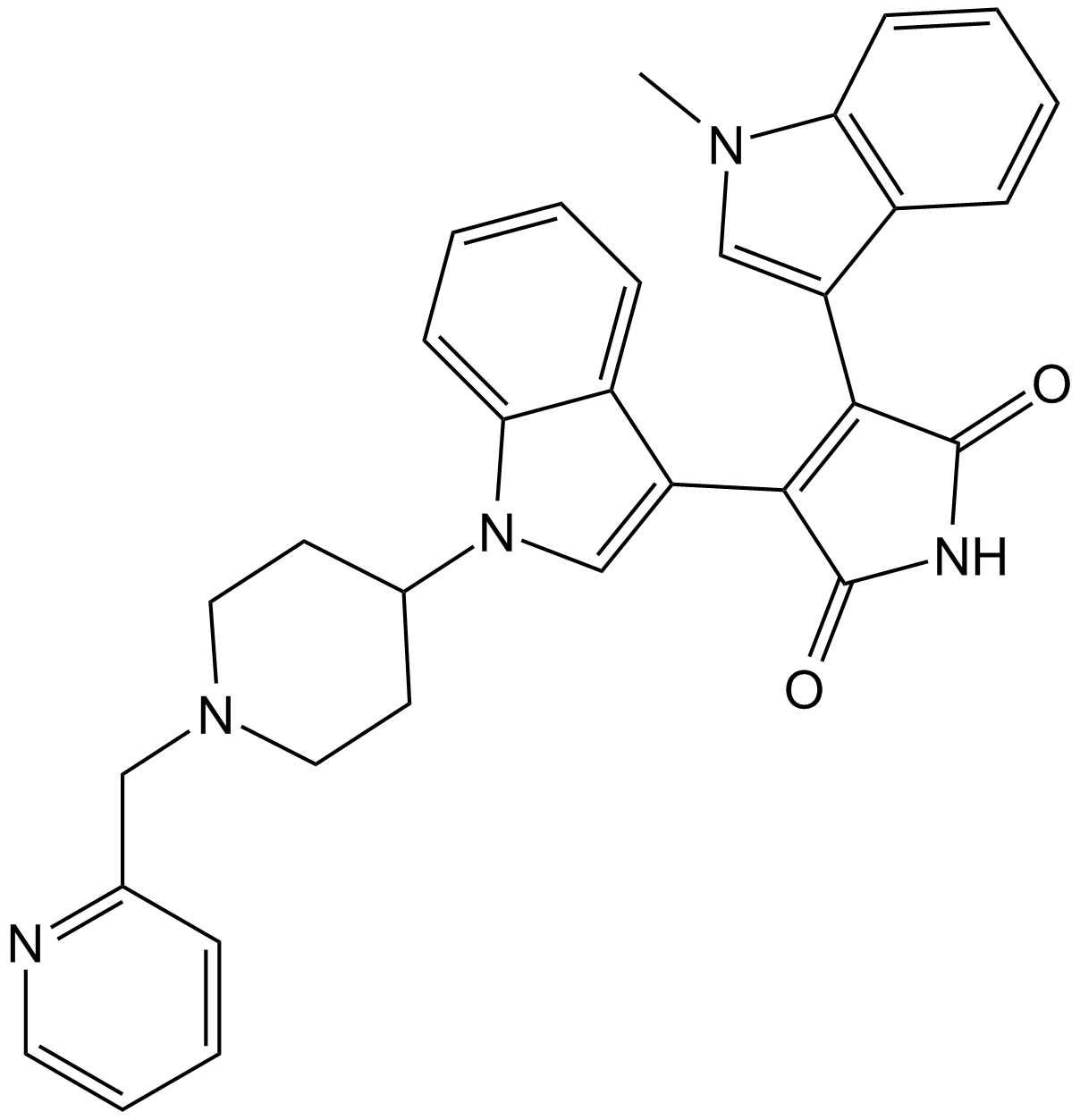 Enzastaurin (LY317615) Chemical Structure