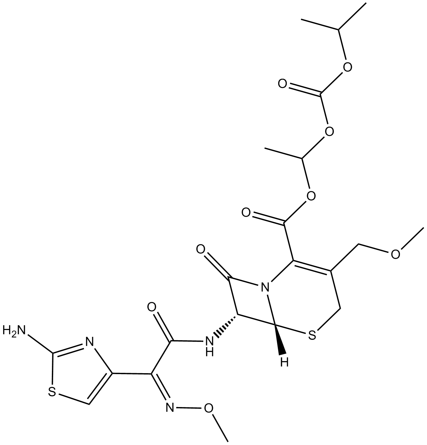 Cefpodoxime Proxetil  Chemical Structure