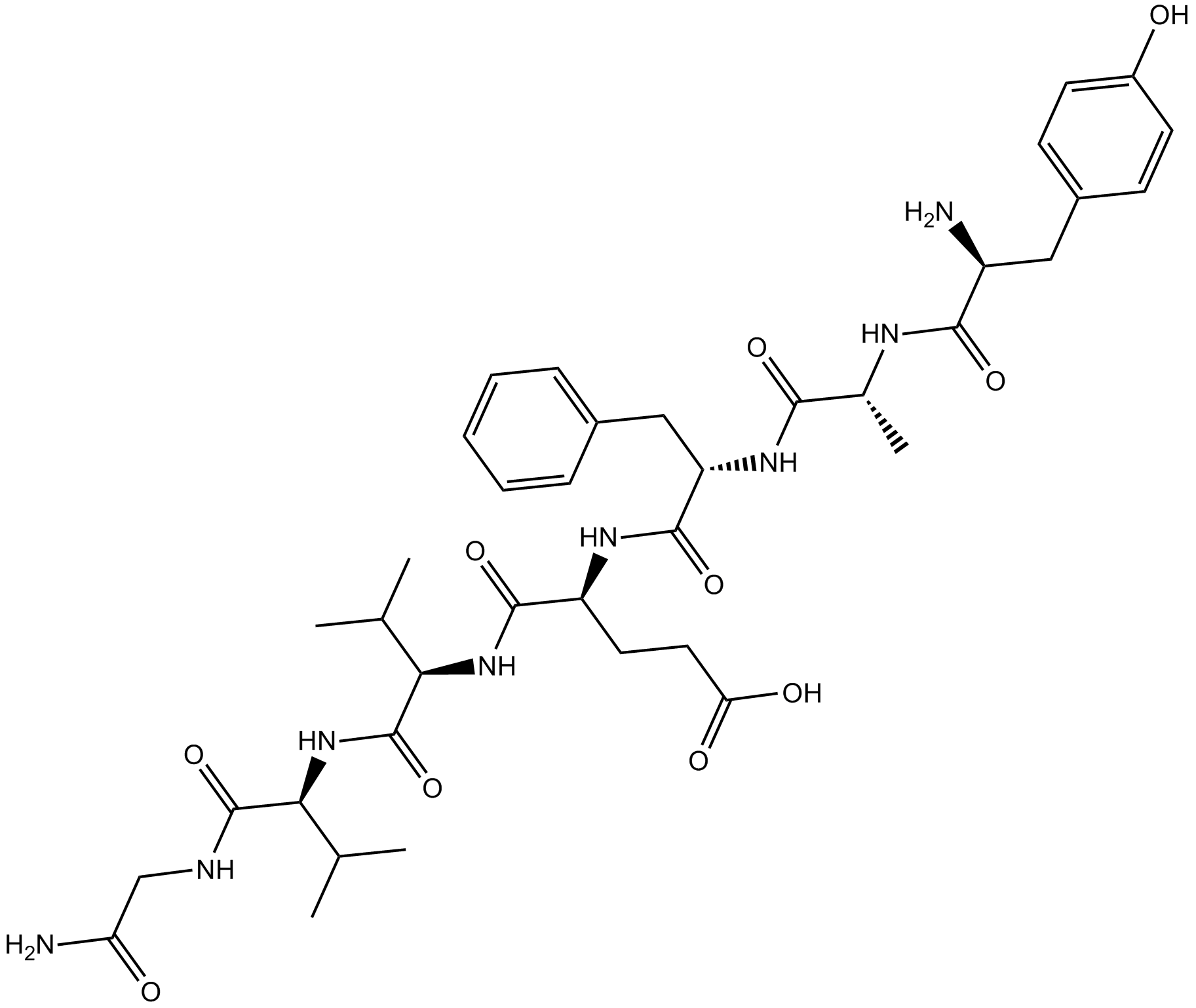 [D-Ala2]-Deltorphin II التركيب الكيميائي