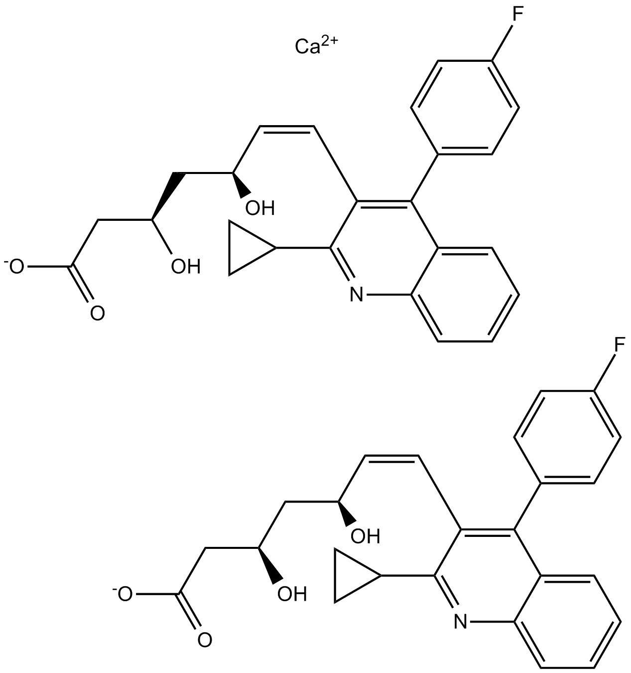 Pitavastatin Calcium التركيب الكيميائي