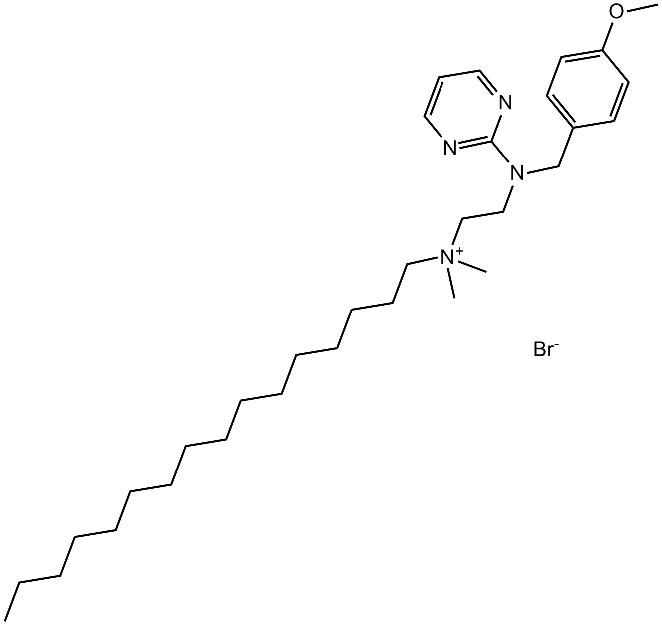 Thonzonium Bromide 化学構造