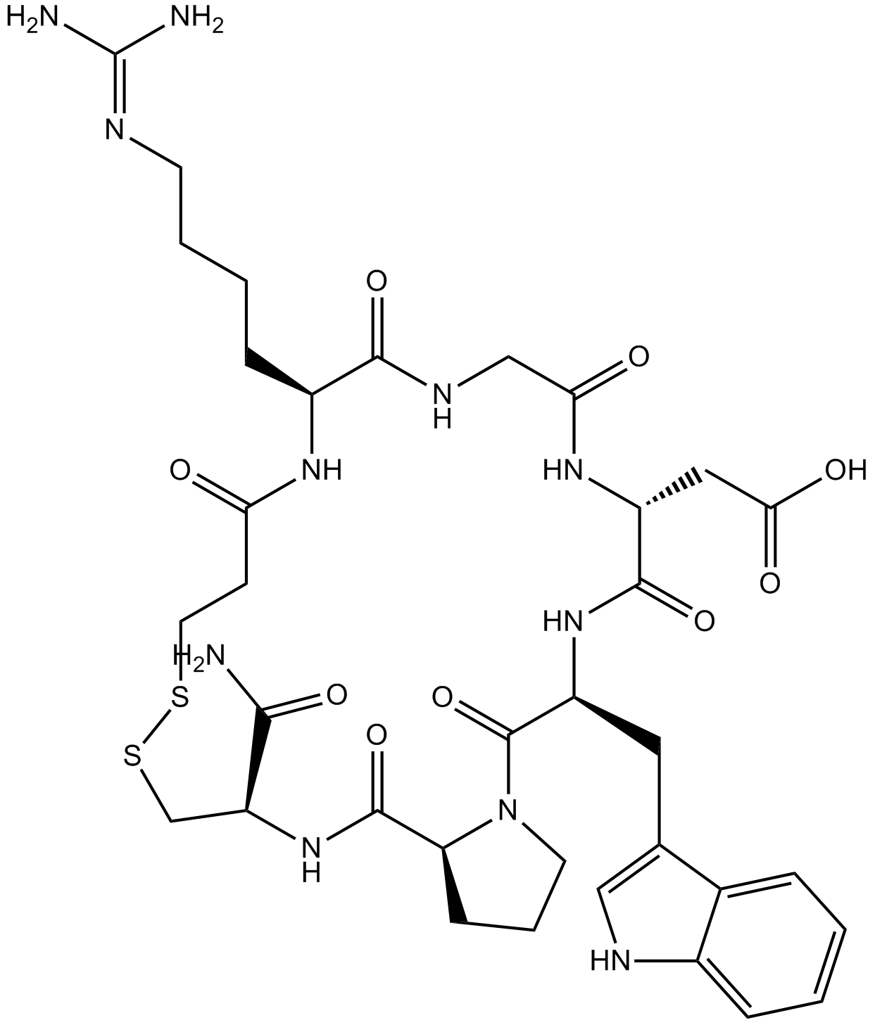 Eptifibatide Acetate Chemische Struktur