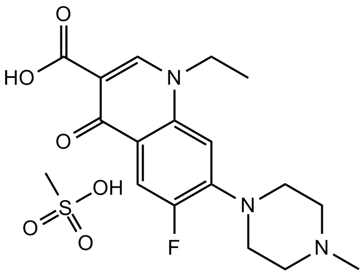 Pefloxacin Mesylate التركيب الكيميائي