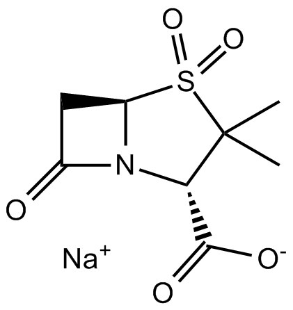 Sulbactam sodium 化学構造