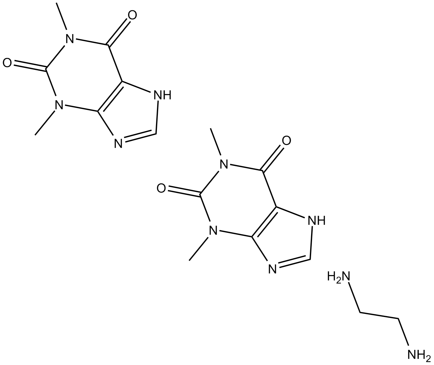 Aminophylline Chemical Structure