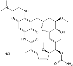 17-DMAG (Alvespimycin) HCl التركيب الكيميائي