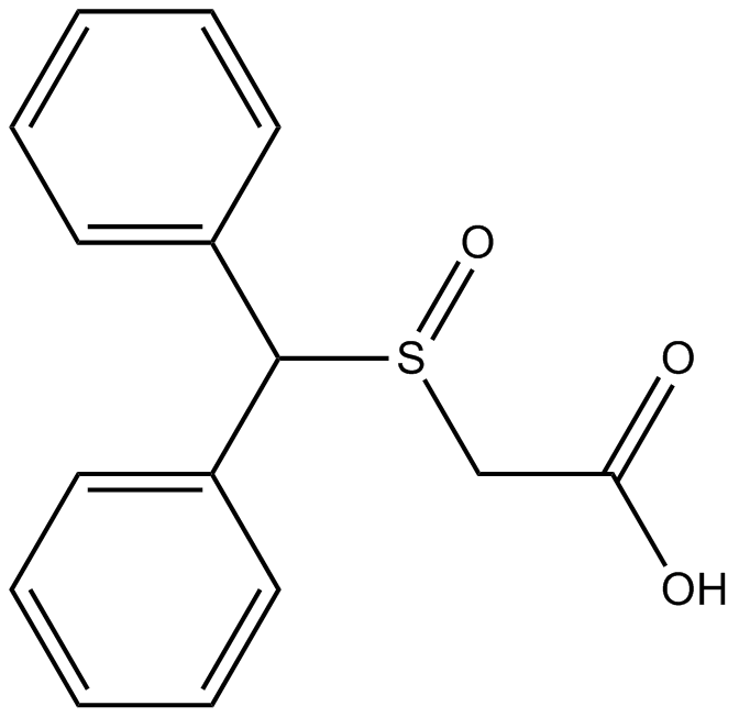 (S)-(+)-Modafinic acid 化学構造