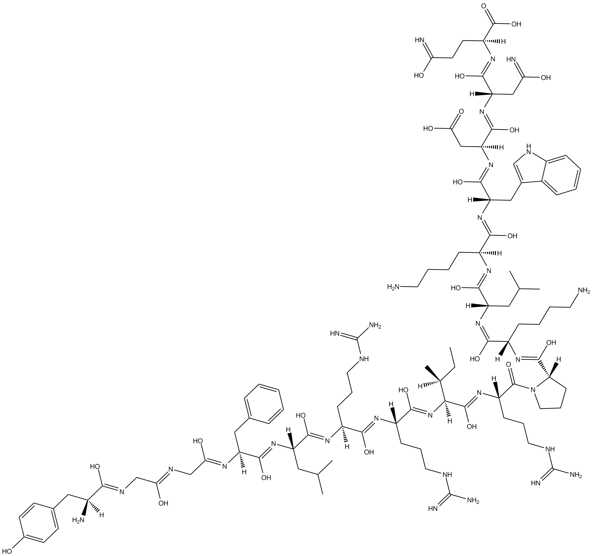 Dynorphin A  Chemical Structure