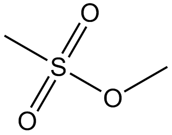 Methyl methanesulfonate 化学構造