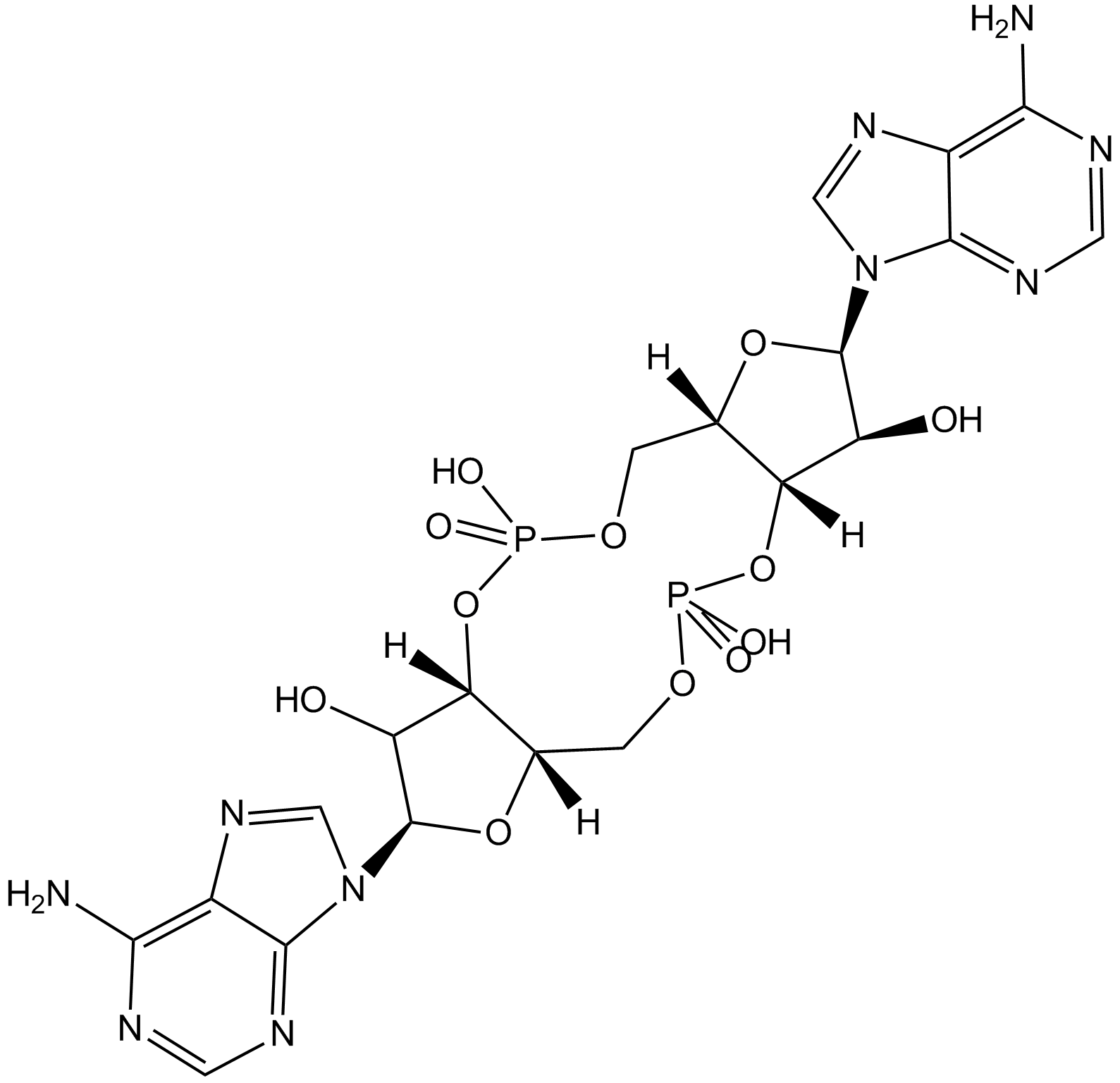 c-di-AMP Chemical Structure