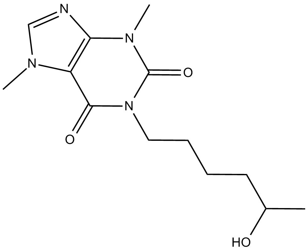 (±)-Lisofylline 化学構造
