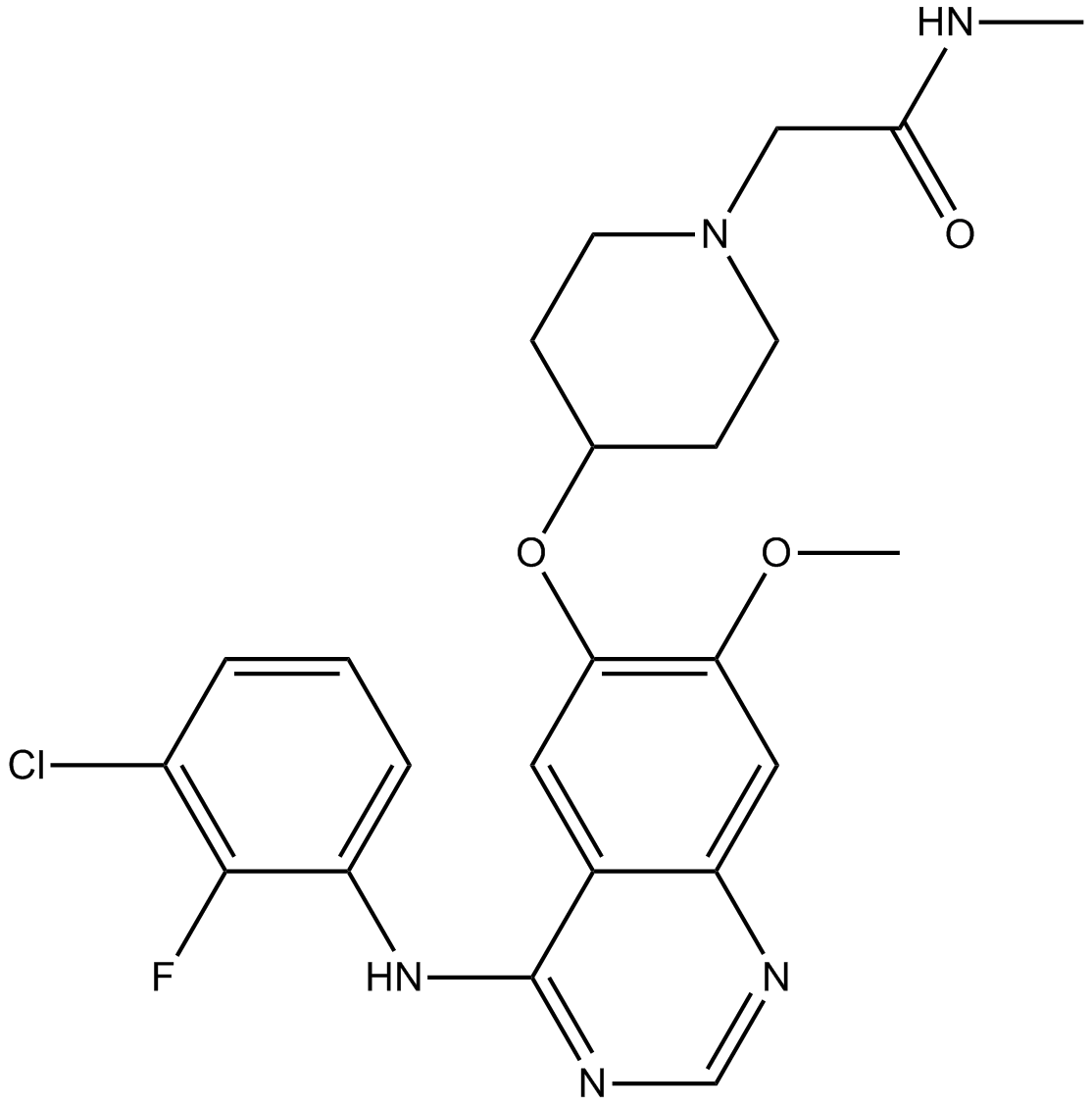 AZD8931 (Sapitinib) Chemical Structure