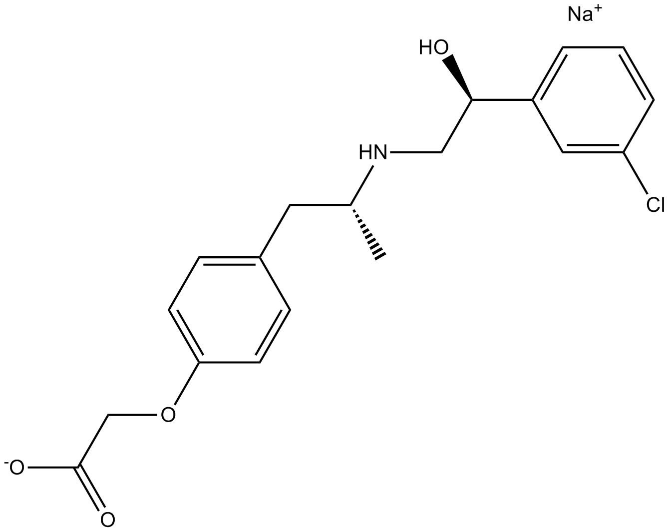 BRL 37344, sodium salt  Chemical Structure