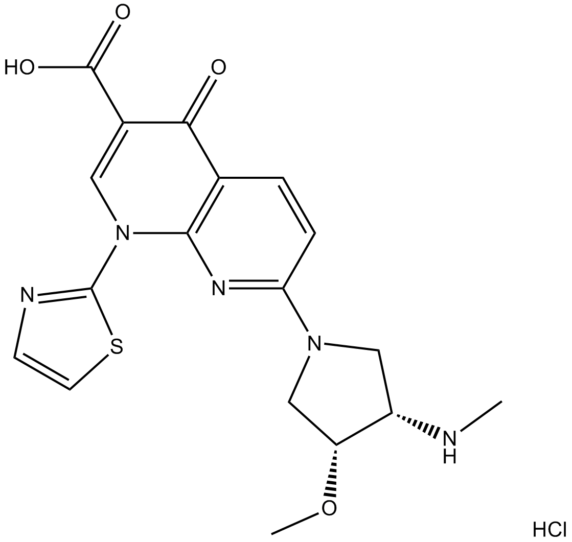 Voreloxin Hydrochloride 化学構造