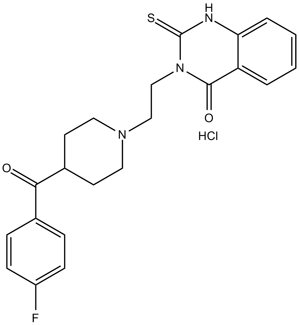 Altanserin hydrochloride 化学構造