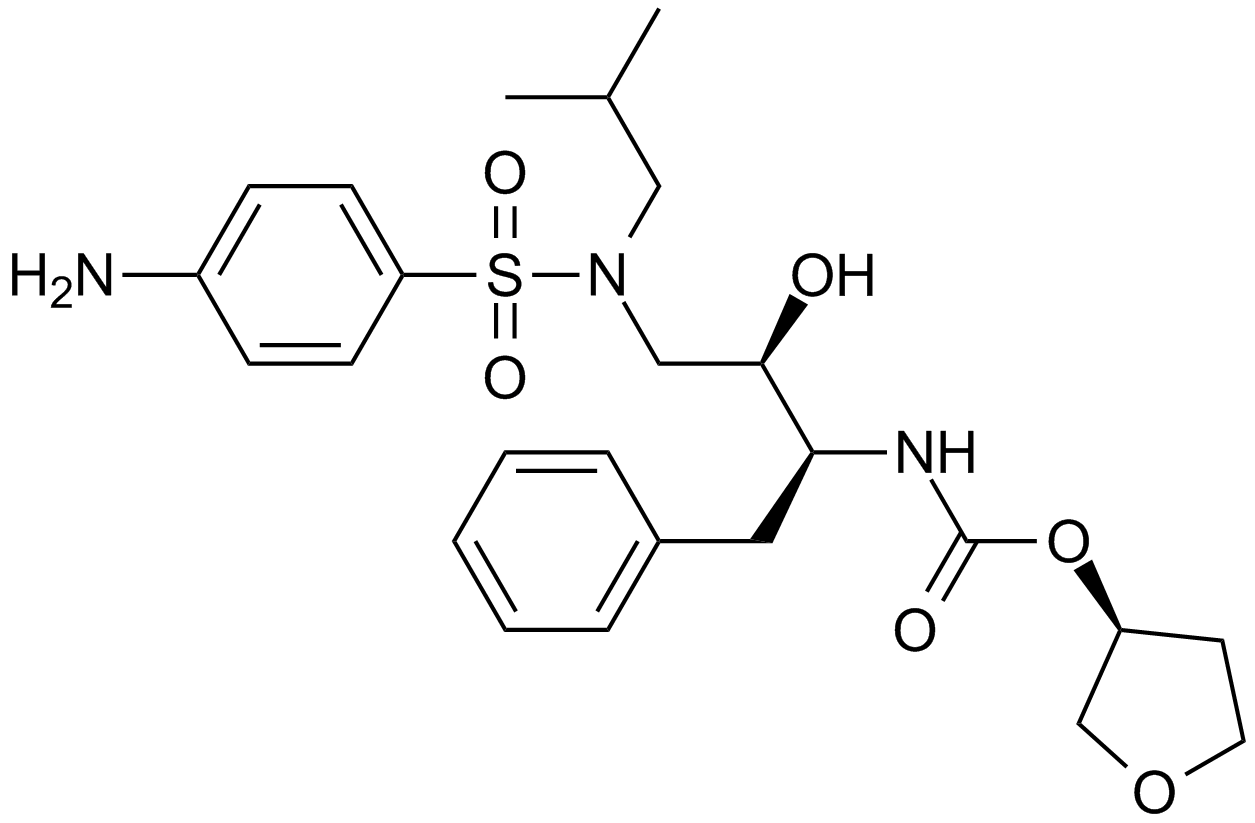 Amprenavir (agenerase) Chemische Struktur