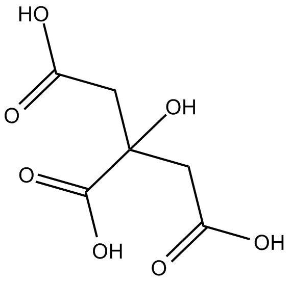 Citric acid Chemical Structure