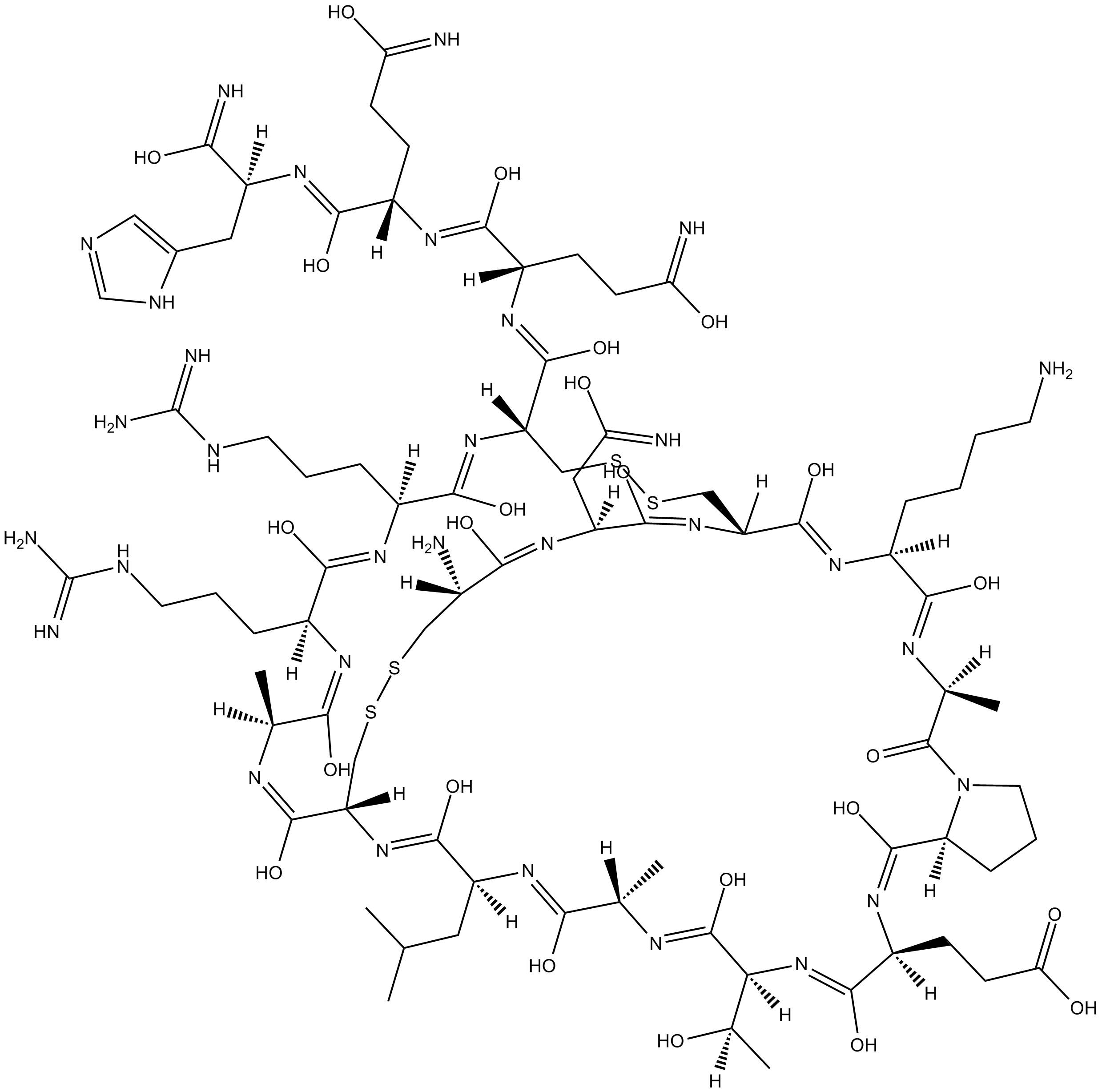 Apamin  Chemical Structure