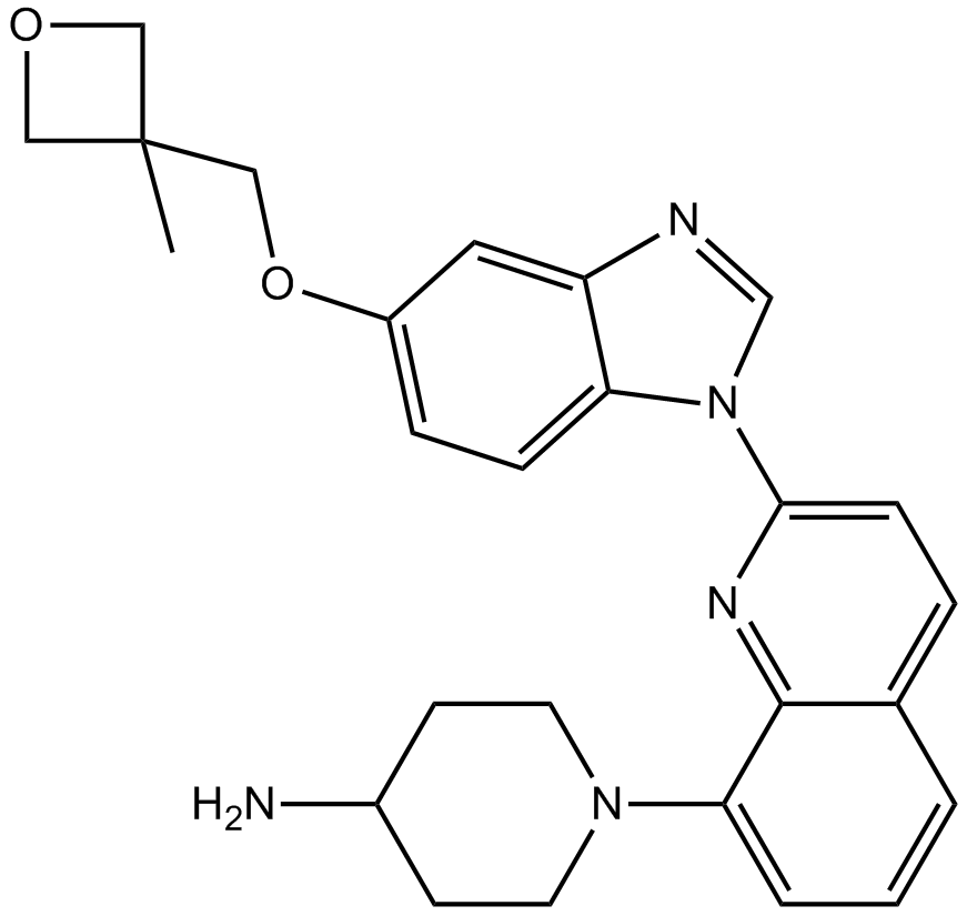 Crenolanib (CP-868596) 化学構造