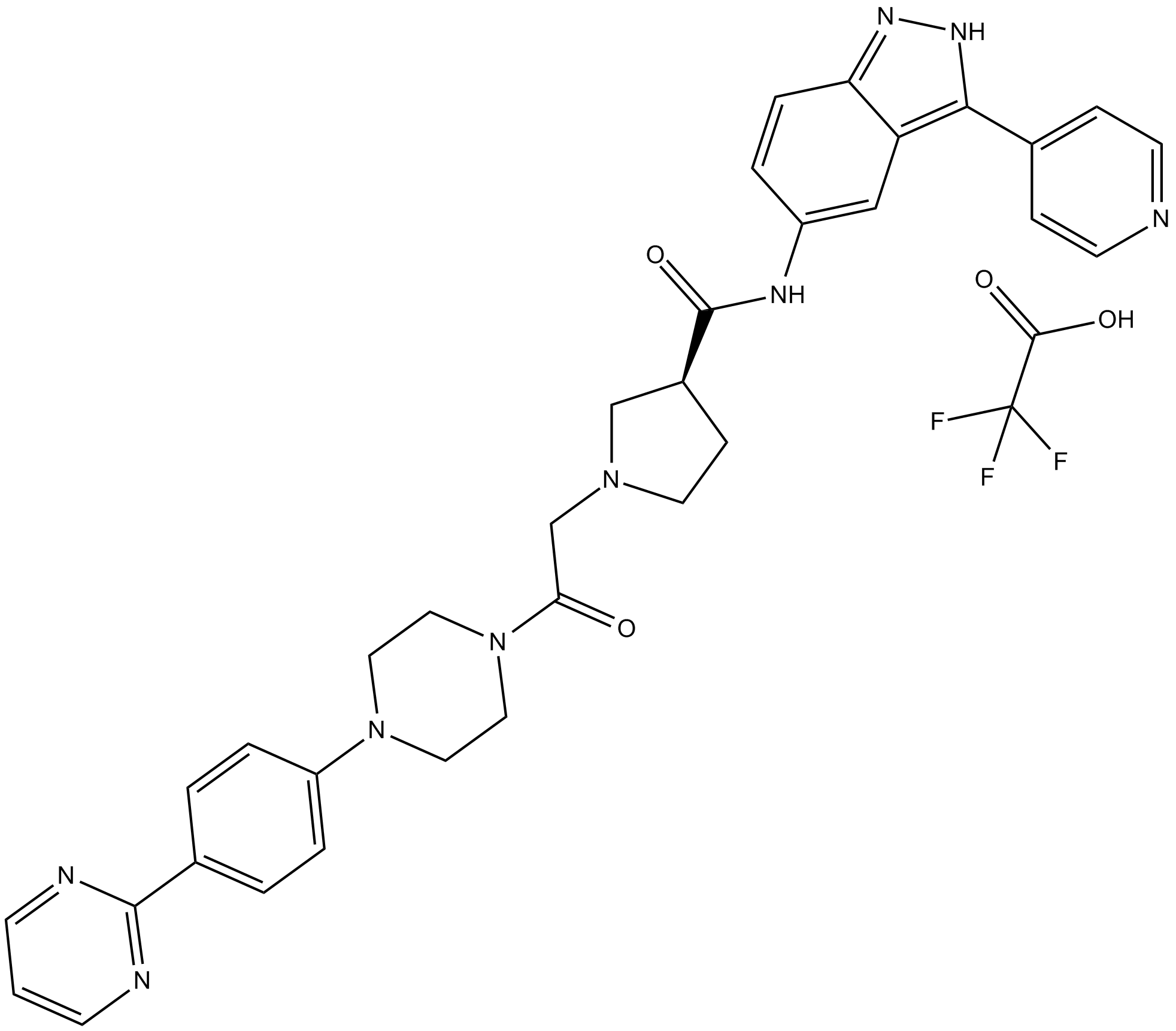 SCH772984 TFA 化学構造