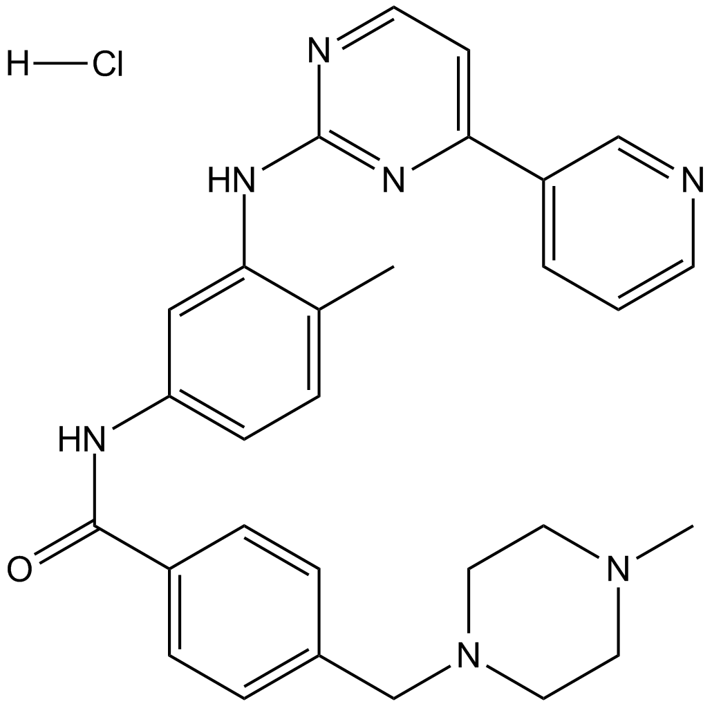 Imatinib hydrochloride 化学構造