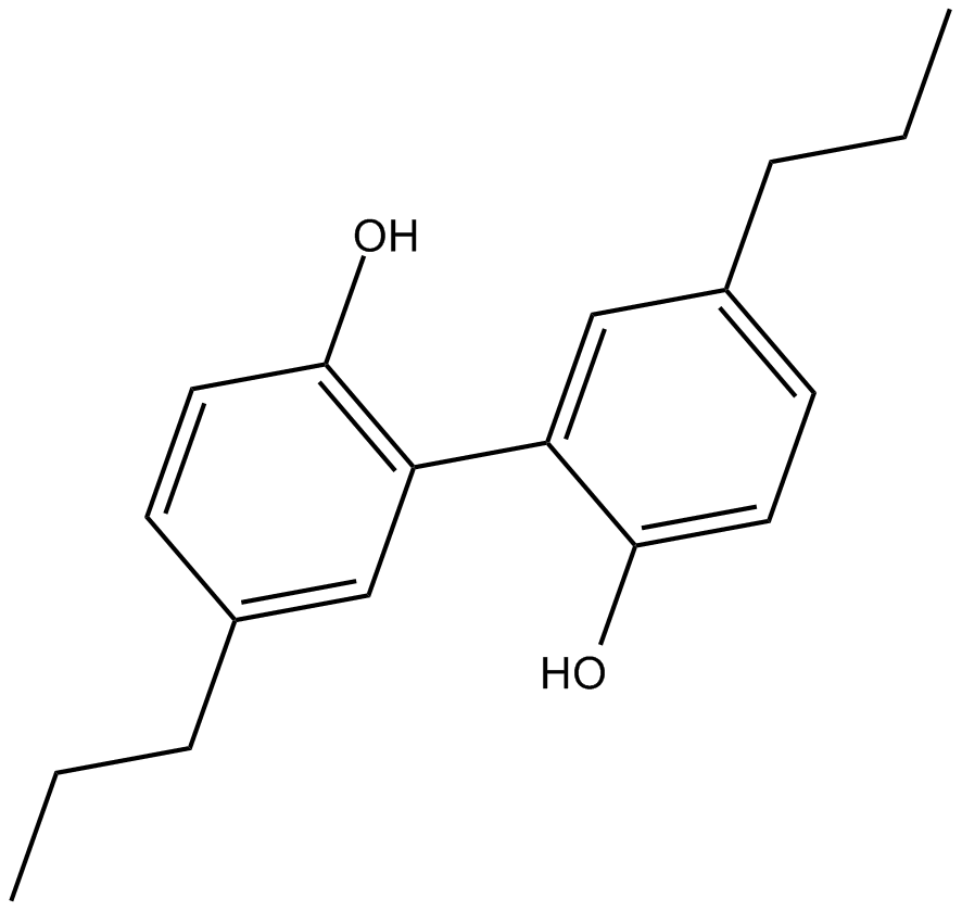 Tetrahydromagnolol Chemical Structure