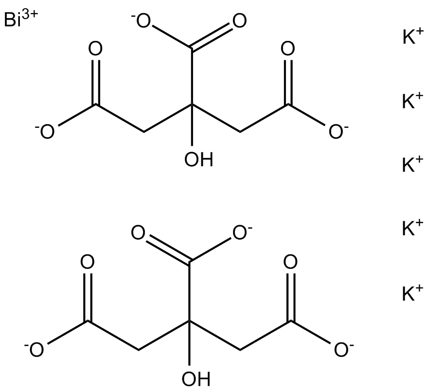 Bismuth Subcitrate Potassium  Chemical Structure