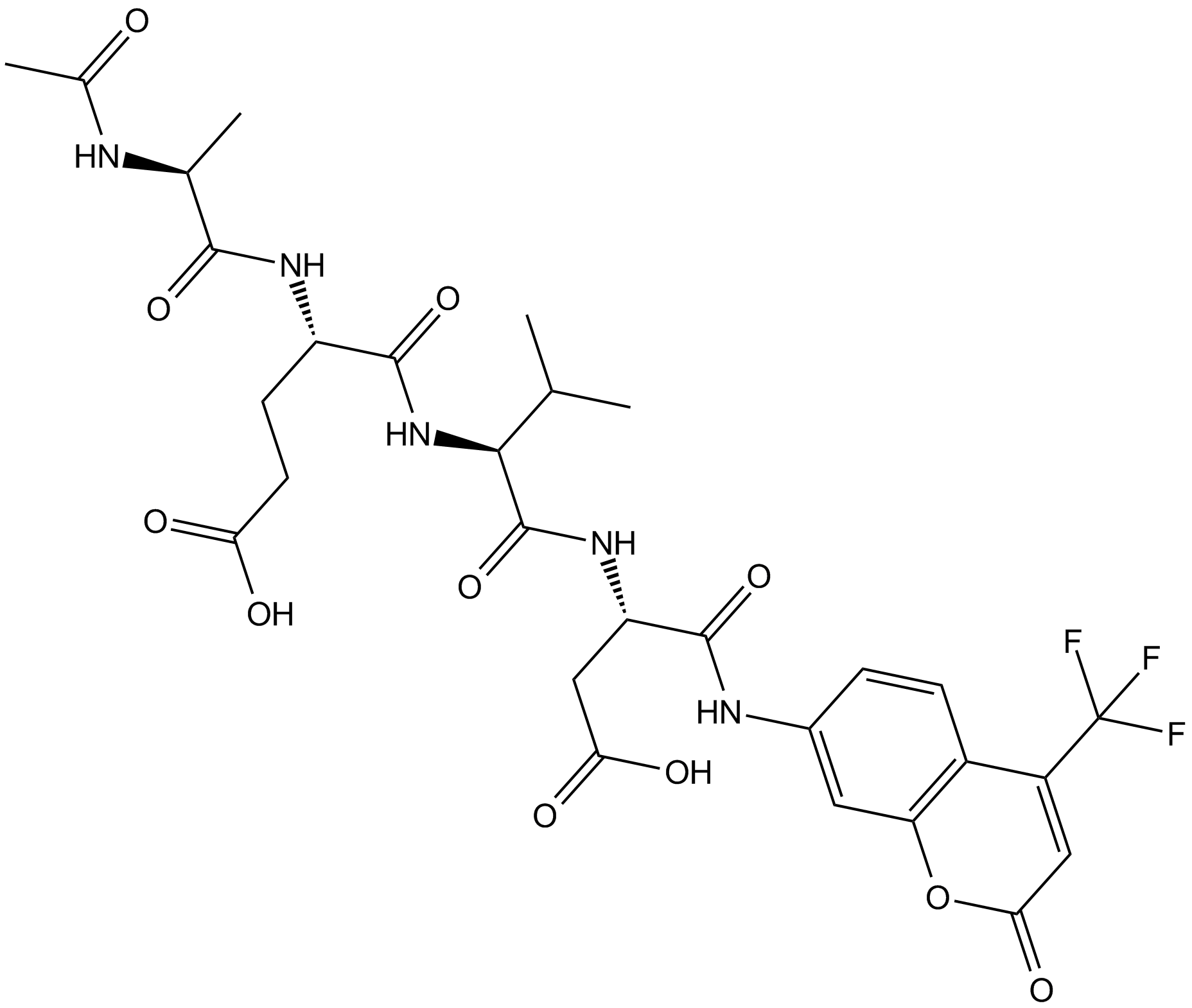 Ac-AEVD-AFC Chemical Structure