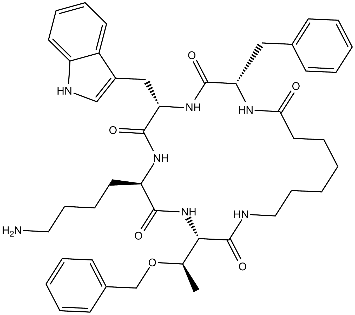 Cyclosomatostatin Chemische Struktur