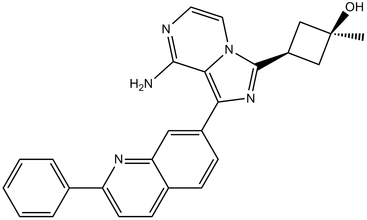 Linsitinib 化学構造