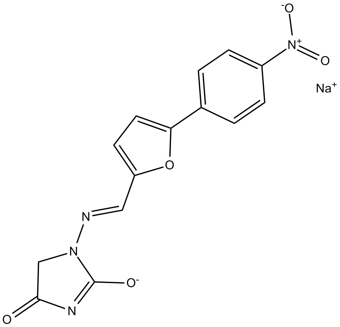 Dantrolene, sodium salt Chemical Structure