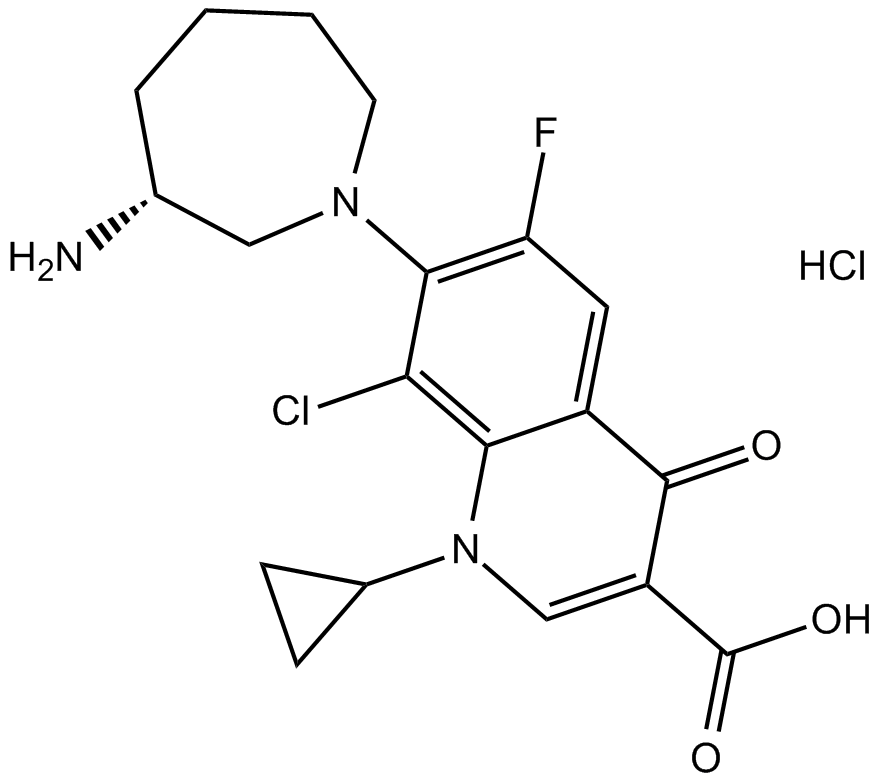 Besifloxacin HCl Chemische Struktur