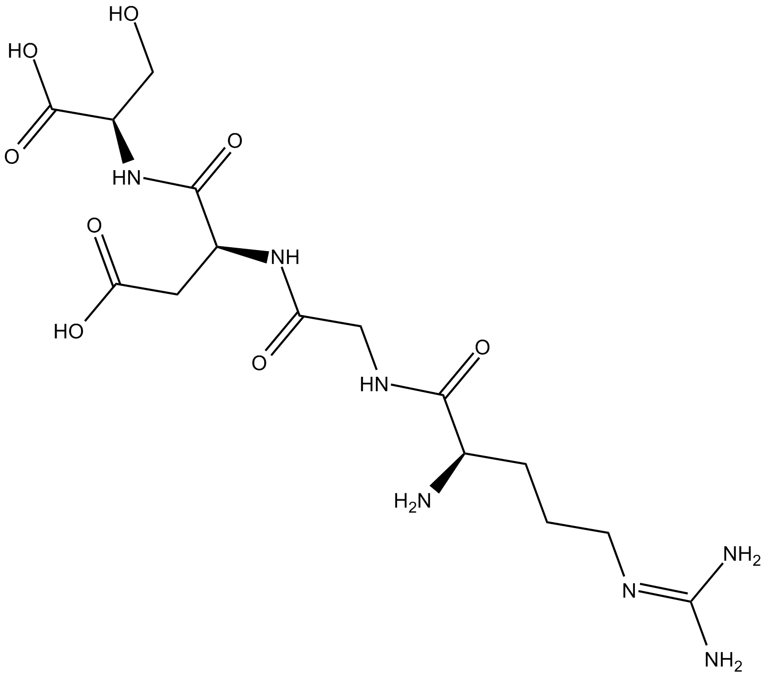 RGDS peptide  Chemical Structure