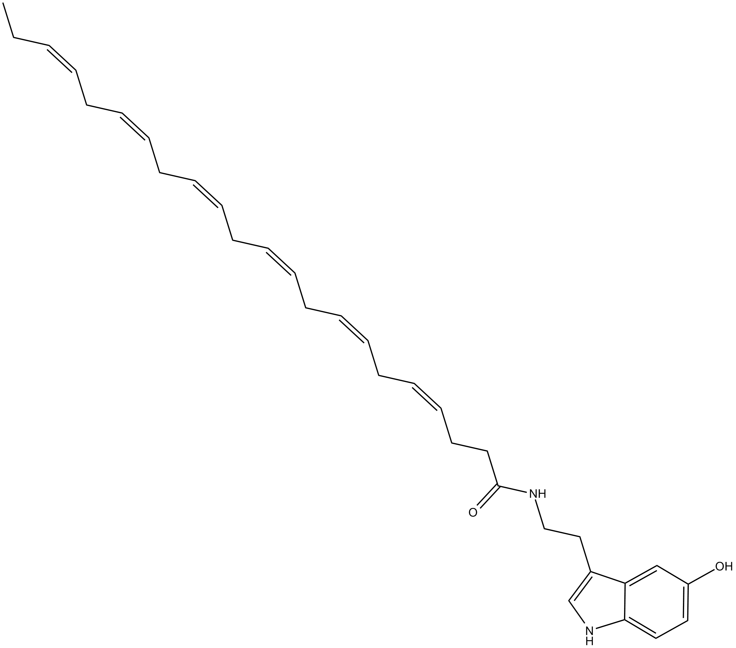 Docosahexaenoyl Serotonin Chemical Structure